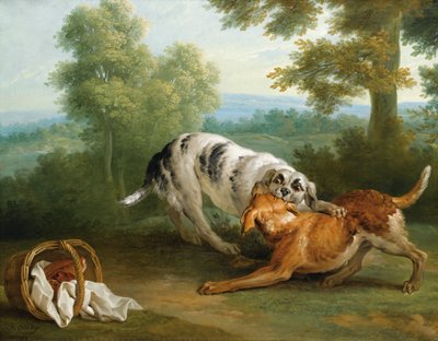 夕食を主人に運ぶ犬 作： Jean Baptiste Oudry